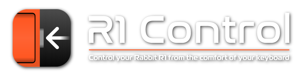 R1 Control — Control your Rabbit R1 from the comfort of your keyboard